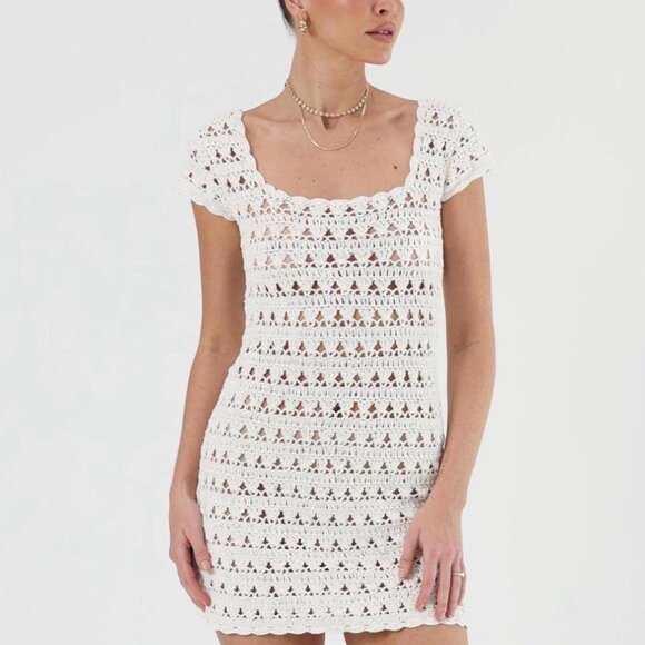 Isabelle Quinn Cali Mini Dress in Cream - Picture 2 of 4